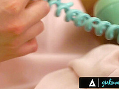 GIRLSWAY - Camp Counselors Discipline Leana Lovings Demi Hawks WITH 3-WAY LESBIAN SCISSORING