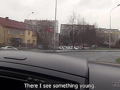 Stranger Convince Brasil Babe To Come In Van And Cum On Her Hairy Pussy 8 Min - Huge Boobs