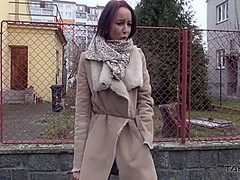 Stranger Convince Brasil Babe To Come In Van And Cum On Her Hairy Pussy 8 Min - Huge Boobs