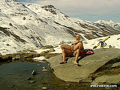 Kyra Enjoys Anal in the Snow - Private Porn Sex Videos