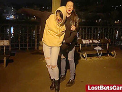 Bella & Vanessa In A Strip Game Of House Of Cards With Sexy Vanessa