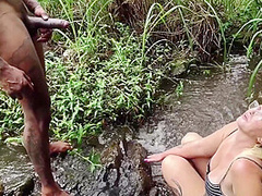 Wild Sex In Jungle At The Waterfall