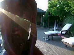 Beautiful Oiled Babe Gets Anally Slammed Outdoors By Bbc