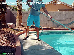 Big Tit Bikini Babes Fucking The Pool Guy - Brock Cooper, Fit Kitty And Sarah Jessie