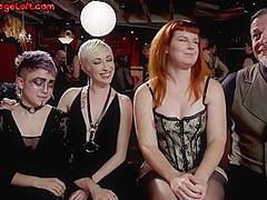 Public crop spanking nasty sub bitches