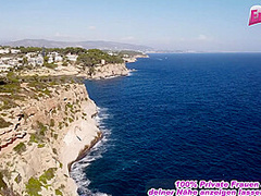 German skinny blonde milf hitchhiker's wife fucked in mallorca