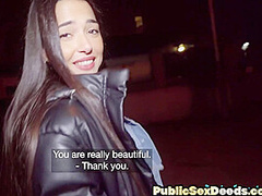 Public bigass babe cockriding stranger