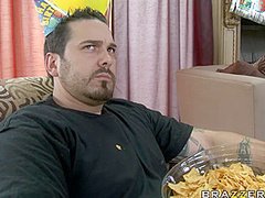 Nothin Gets A Broad Wetter Then A Shower Curtain With Danny Mountain, Ricki Raxxx - Brazzers