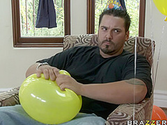 Nothin Gets A Broad Wetter Then A Shower Curtain With Danny Mountain, Ricki Raxxx - Brazzers