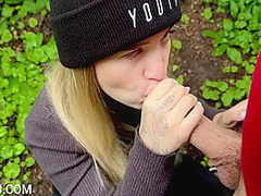 Risky Public Sex In The Forest - Petite Teen