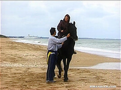 Victoria Takes Two Rides on the Beach - Private Porn Sex Videos