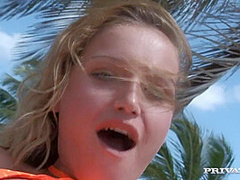 Girl with Tattoos Gets Her Ass Screwed on a Nice Tropical Beach - Private Porn Sex Videos