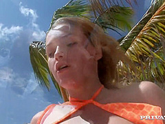 Girl with Tattoos Gets Her Ass Screwed on a Nice Tropical Beach - Private Porn Sex Videos