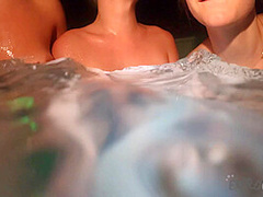 3way Late Night Underwater Jacuzzi With Melonie Kristina And Queen