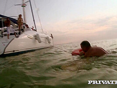 Colette, Anal Threesome on the High Seas - Private Porn Sex Videos