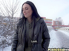 Public fucking skinny european amateur