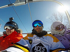 Dp With A Snow Angel With Mick Blue, Damon Dice, Angel Youngs - Brazzers