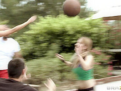 Air Juggs With Charles Dera, Haley Cummings, Alanah Rae - Brazzers