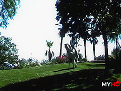 MyHotVids - Outdoor Sluts Strap and Squirt