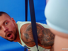 Rough And Raunchy Workout With Angelo Godshack, Sofia Lee - Brazzers