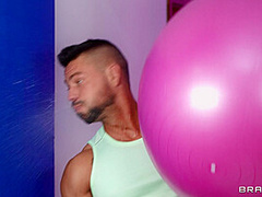 Rough And Raunchy Workout With Angelo Godshack, Sofia Lee - Brazzers