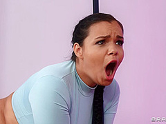 Rough And Raunchy Workout With Angelo Godshack, Sofia Lee - Brazzers