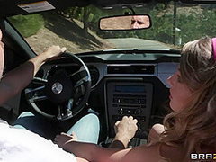 Riding Stick Shift With Staci Silverstone, Keiran Lee - Brazzers