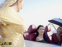 Four Naughty Mature Ladies Have A Lesbian Sex Party In The