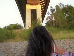 Fooled horny slut cockfucked by stranger