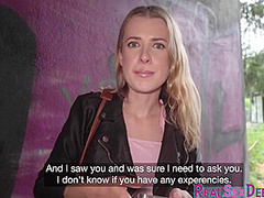 21yo nasty blonde pussypounded in public