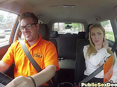 Bigtitted MILF pussydrilled by learner