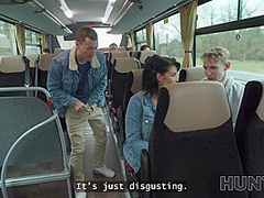 HUNT4K. She is using her gorgeous big tits for money