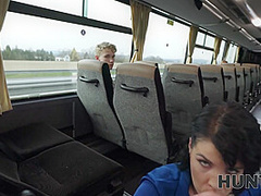 HUNT4K. She is using her gorgeous big tits for money