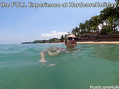 POV Footjob from Shy Cutie Who Loves to See You Cum at HardcoreHoliday