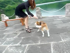 Naughty Japanese Chick Kai Miharu Takes It Outdoors