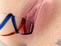 Awesomely Cold Snow Day Under Water In Hot Jacuzzi With 19yo Melesa Deep Dildo Closeups