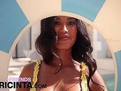 Slides Off Her Bikini Top To Show Her Tanned Curves - Putri Cinta