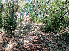 Nude Kayaking And Hiking Naked Outdoors On A Deserted Adriatic Island With Mira And Kristina