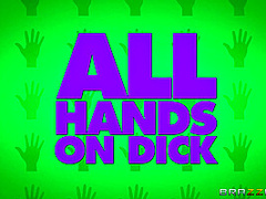 All Hands On Dick With Jessy Jones, Gia Paige, Ella Hughes - Brazzers