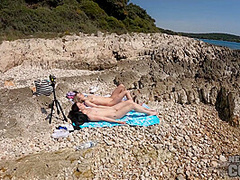 Nude Beach Afternoon On Vacation With Matty And Josie
