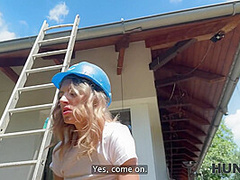 HUNT4K. Hunter seduced a hot girl with big boobs and humiliated her BF