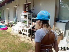 HUNT4K. Hunter seduced a hot girl with big boobs and humiliated her BF