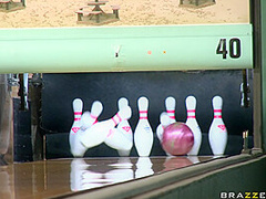 Bowling Bet For Blow Jobs With Levi Cash, Claire Dames - Brazzers