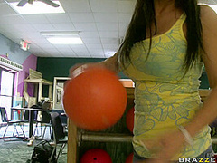 Bowling Bet For Blow Jobs With Levi Cash, Claire Dames - Brazzers