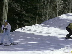 Tease On Skis With Jordan Ash, Jessica Nyx - Brazzers