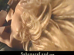 Paris Pink In Leashed Slave Walked As Pet On The Beach