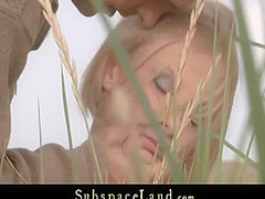 Paris Pink In Leashed Slave Walked As Pet On The Beach