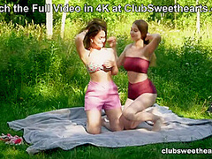 I thought we were gonna go on a walk! 18yo Cuties Hazel Grace & Lexy Montana for ClubSweethearts