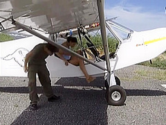 The Pilot Wants to Screw Jennifer in the Ass so They Make It Happen - Private Porn Sex Videos