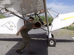 The Pilot Wants to Screw Jennifer in the Ass so They Make It Happen - Private Porn Sex Videos